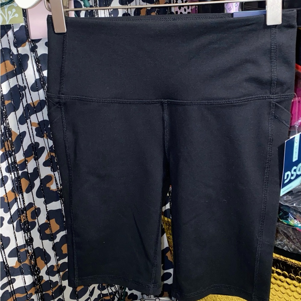 DSG BLACK HIGH WAISTED BIKER SHORTS